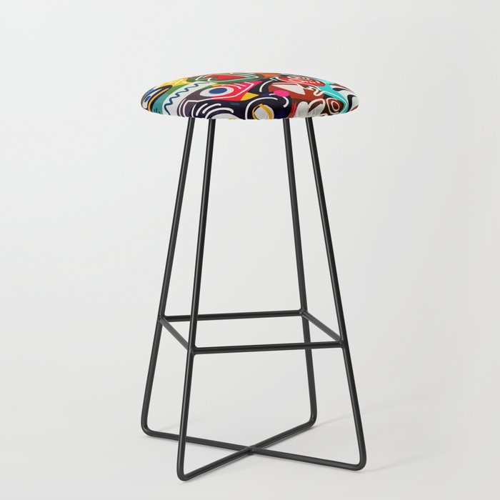 Life is beautiful street art graffiti Stool Gallery Image 1