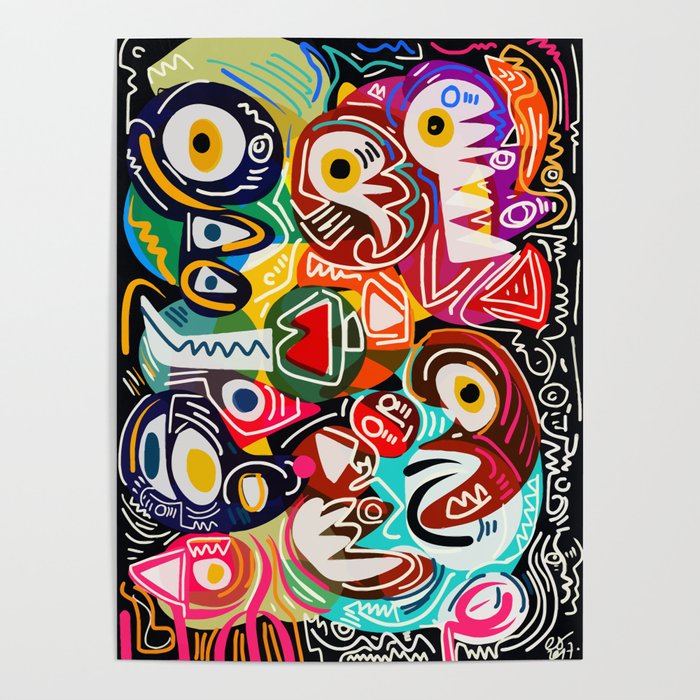 Life is beautiful street art graffiti Poster Gallery Image 4