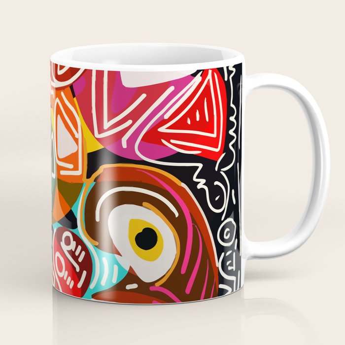Life is beautiful street art graffiti Coffee Mug Gallery Image 1