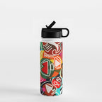 Life is beautiful street art graffiti Water Bottle Gallery Image 1