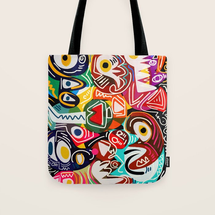 Life is beautiful street art graffiti Tote Bag Gallery Image 1