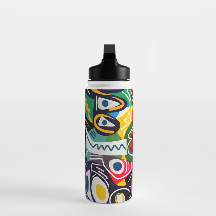 Life is beautiful street art graffiti Water Bottle Gallery Image 3