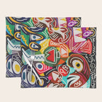 Life is beautiful street art graffiti Placemat Gallery Image 1