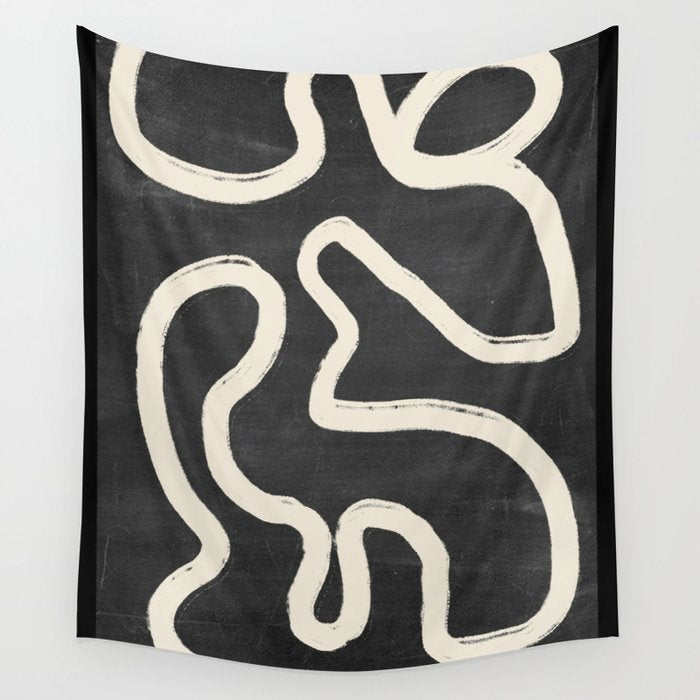 Abstract line art 63 Wall Tapestry Gallery Image 4