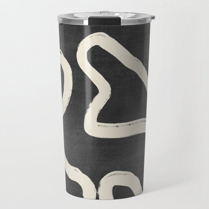 Abstract line art 63 Travel Mug Gallery Image 1