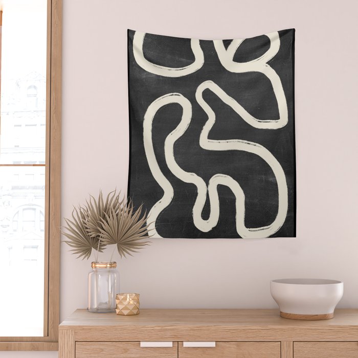 Abstract line art 63 Wall Tapestry Gallery Image 2