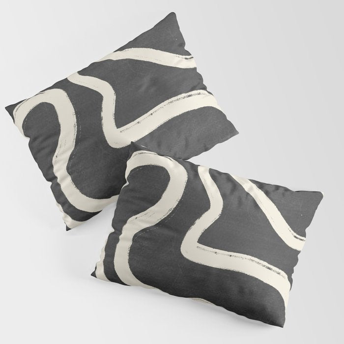 Abstract line art 63 Pillow Sham Gallery Image 3