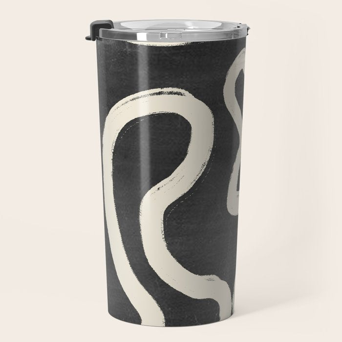 Abstract line art 63 Travel Mug Gallery Image 3