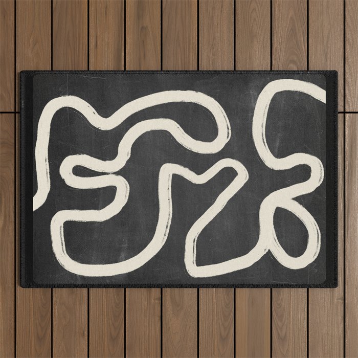 Abstract line art 63 Outdoor Rug Gallery Image 1