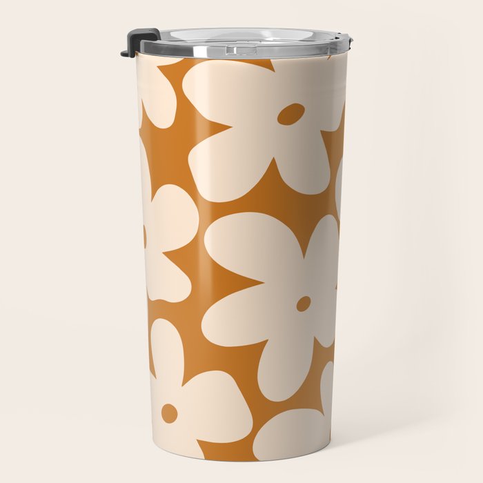 Retro Color Palette - 70's Daisy Travel Mug Gallery Image 3