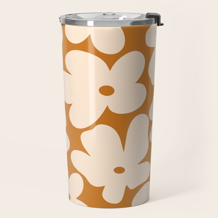 Retro Color Palette - 70's Daisy Travel Mug Gallery Image 2