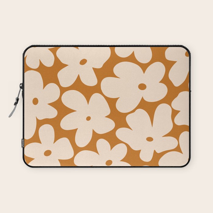 Retro Color Palette - 70's Daisy Laptop Sleeve