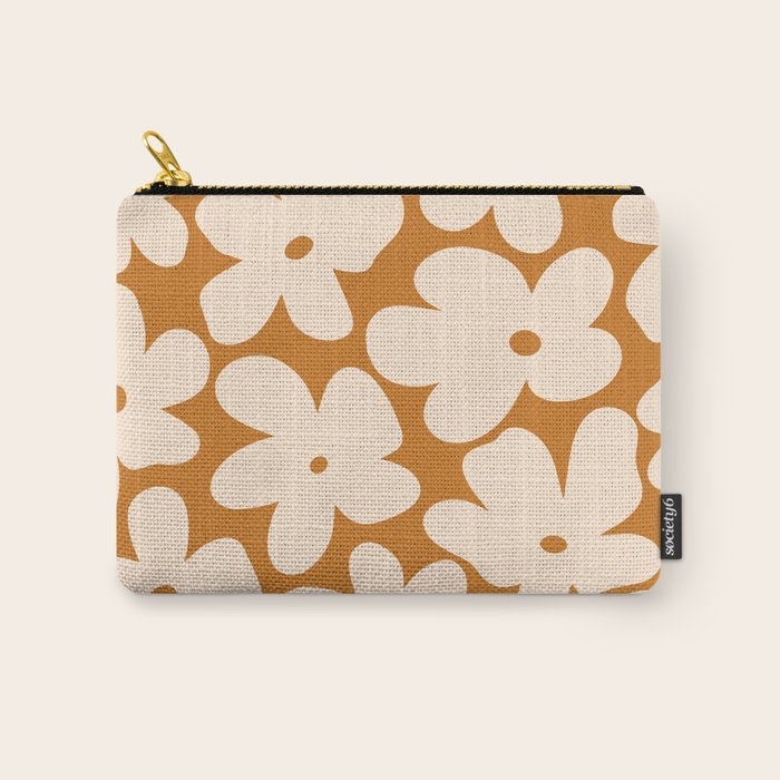 Retro Color Palette - 70's Daisy Carry All Pouch Gallery Image 1