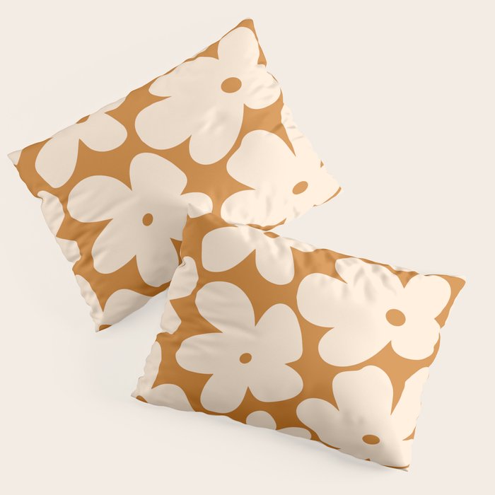 Retro Color Palette - 70's Daisy Pillow Sham Gallery Image 3
