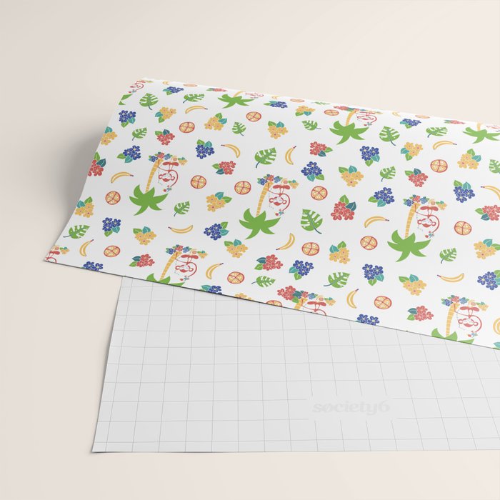 Tropical Monkey Island Wrapping Paper Gallery Image 2