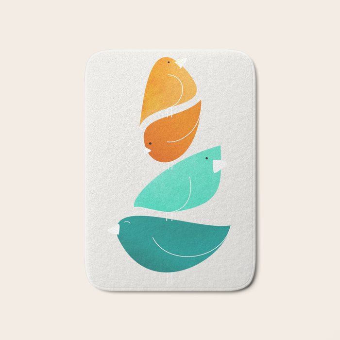 Bird Stack II Bath Mat Gallery Image 1
