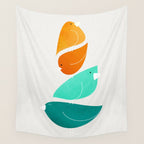 Bird Stack II Wall Tapestry Gallery Image 4