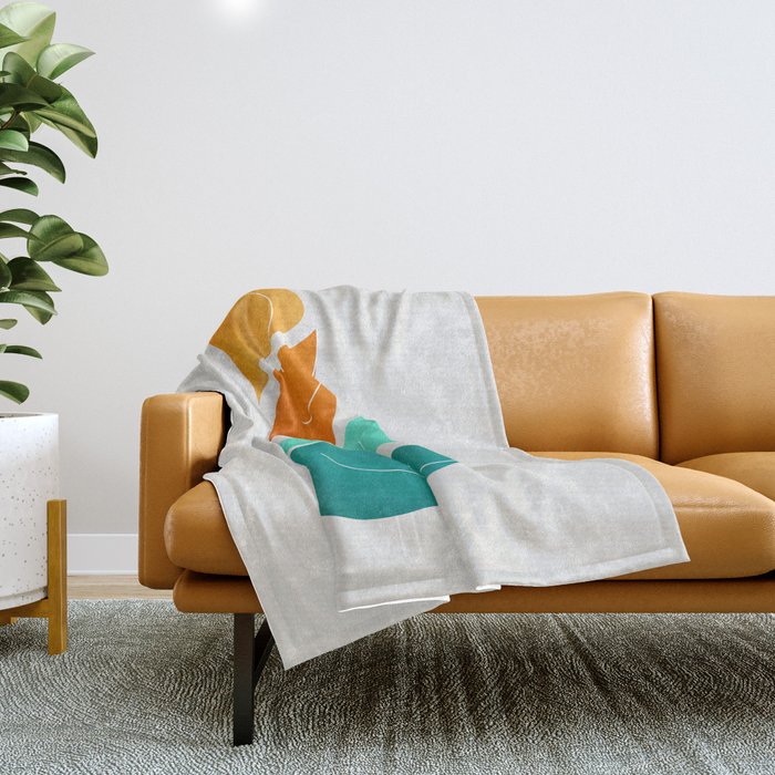 Bird Stack II Throw Blanket Gallery Image 1