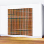 Retro Modern Boho Tartan Plaid Rust Navy Blush Mustard Gray Wall Mural Gallery Image 2