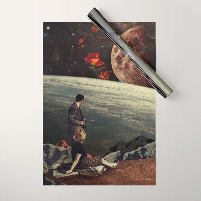 The Roses Came Wrapping Paper Gallery Image 1