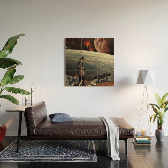 The Roses Came Wood Wall Art Gallery Image 2