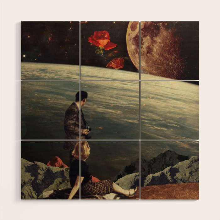 The Roses Came Wood Wall Art Gallery Image 1