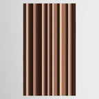 Classic Stripes XLIX - Mocha Coffee Tablecloth Gallery Image 2