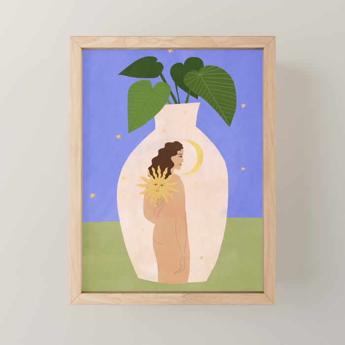Sunshine Always Following Me Mini Art Print Gallery Image 1