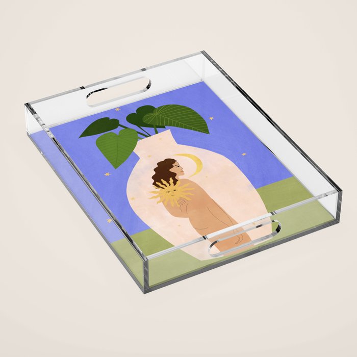 Sunshine Always Following Me Acrylic Tray Gallery Image 1