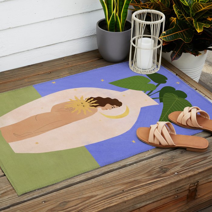 Sunshine Always Following Me Outdoor Rug Gallery Image 2
