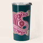King Of The Jungle 02: Pink Tiger Edition Travel Mug Gallery Image 2