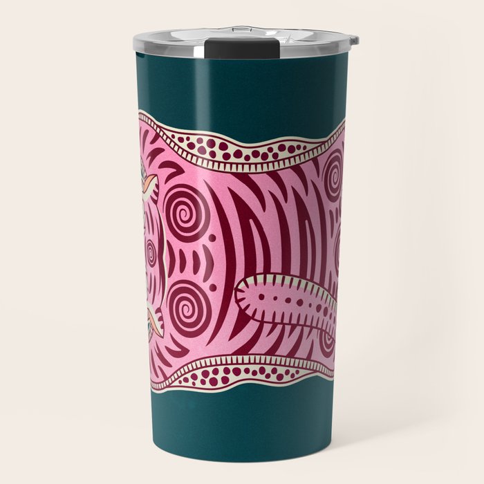 King Of The Jungle 02: Pink Tiger Edition Travel Mug Gallery Image 1
