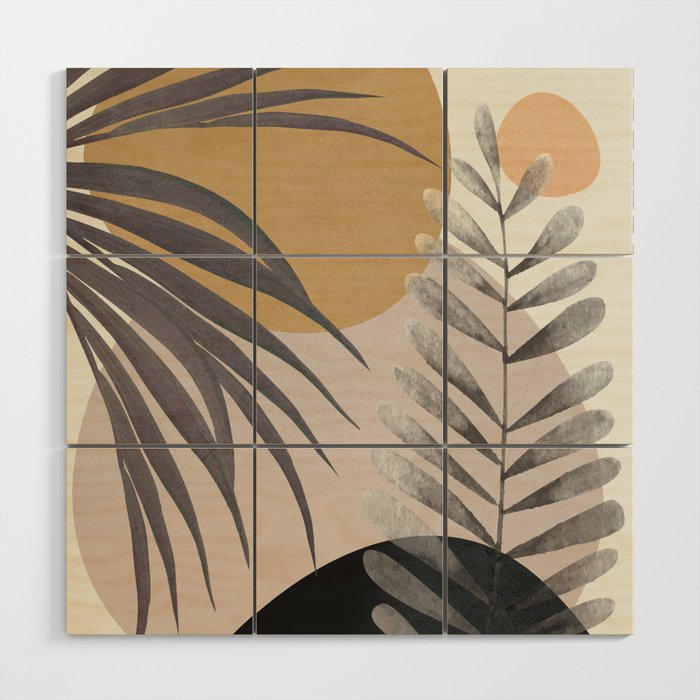 Elegant Shapes 15 Wood Wall Art Gallery Image 1