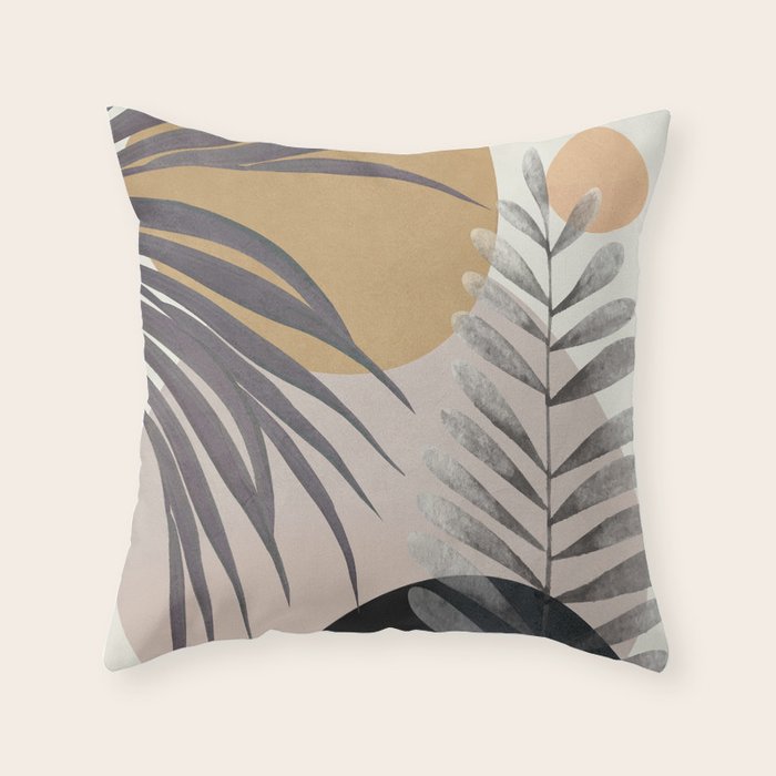 Elegant Shapes 15 Throw Pillow Gallery Image 1