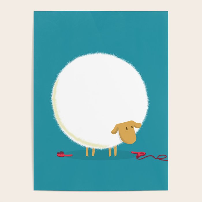 Fluffy Sheep Poster Gallery Image 4
