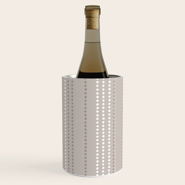 Ethnic Spotted Stripes in Beige Stone  Wine Chiller Gallery Image 2
