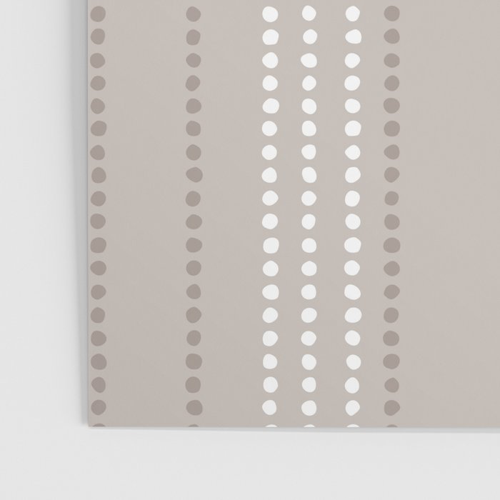 Ethnic Spotted Stripes in Beige Stone  Poster Gallery Image 3