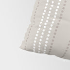 Ethnic Spotted Stripes in Beige Stone  Pillow Sham Gallery Image 4