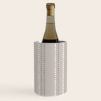 Ethnic Spotted Stripes in Beige Stone  Wine Chiller Gallery Image 3