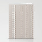 Ethnic Spotted Stripes in Beige Stone  Stationery Card Gallery Image 2