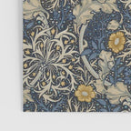 William Morris Seaweed Ink Woad Blue Poster Gallery Image 3