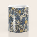 William Morris Seaweed Ink Woad Blue Coffee Mug Gallery Image 4