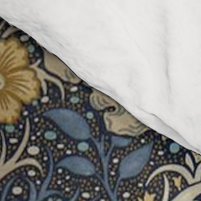 William Morris Seaweed Ink Woad Blue Comforter Gallery Image 4