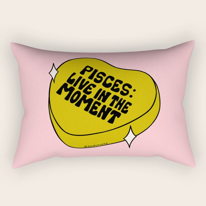 Pisces Conversation Heart Rectangular Pillow Gallery Image 1