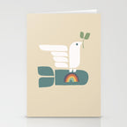 Peace dove and rainbow bomb Stationery Card Gallery Image 2