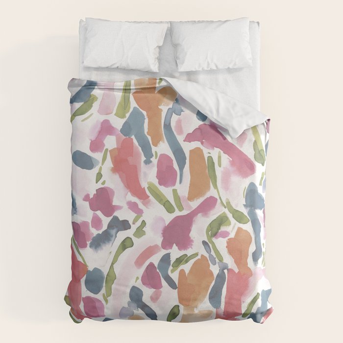 Synthesis Raspberry Duvet Cover Gallery Image 1