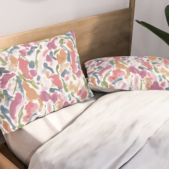 Synthesis Raspberry Pillow Sham Gallery Image 2
