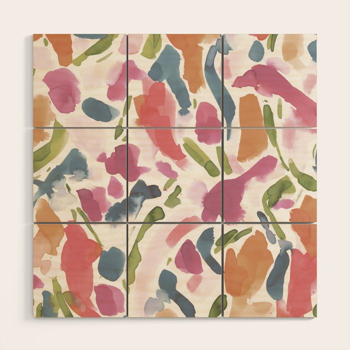 Synthesis Raspberry Wood Wall Art Gallery Image 1
