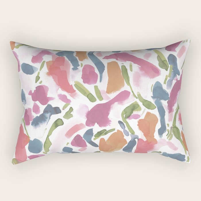 Synthesis Raspberry Rectangular Pillow Gallery Image 2