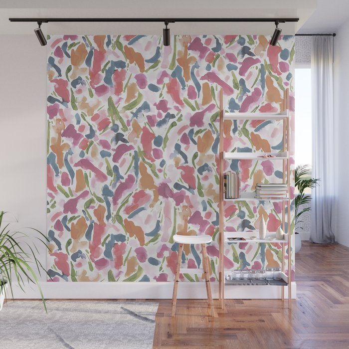 Synthesis Raspberry Wall Mural Gallery Image 1